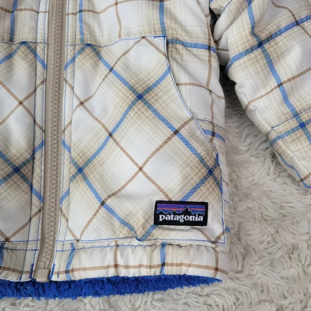 Patagonia Baby Reversible Tribbles Hoody Puffer Jacket Fleece 6M